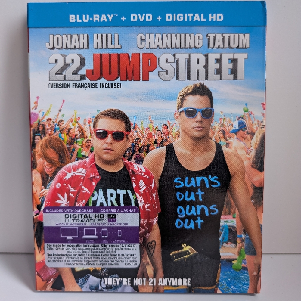 4/$20 Movies -  22 JUMP STREET - Blu ray & DVD - NEW sealed with slipcover